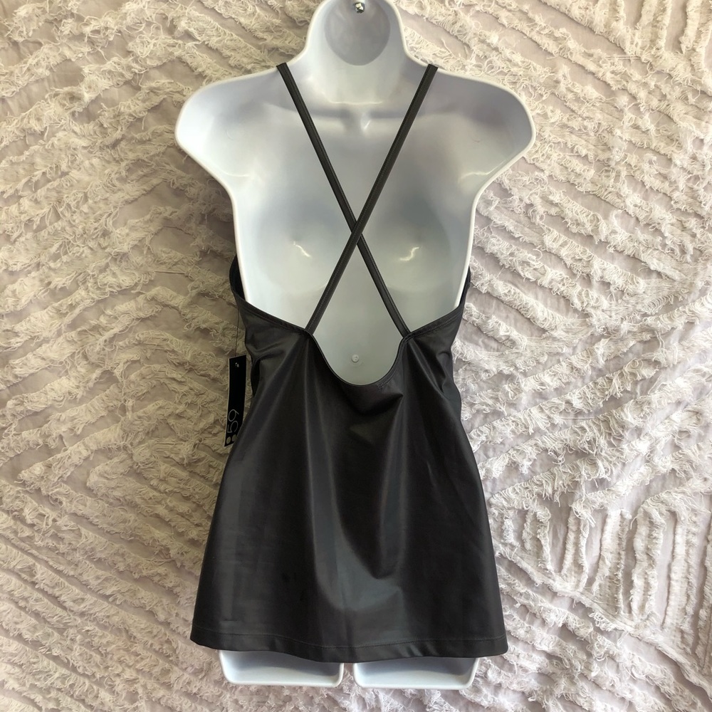 Splits59 Fiona Steel Color Spaghetti Strap Tank Top New With Tags Size Large - Picture 3 of 8